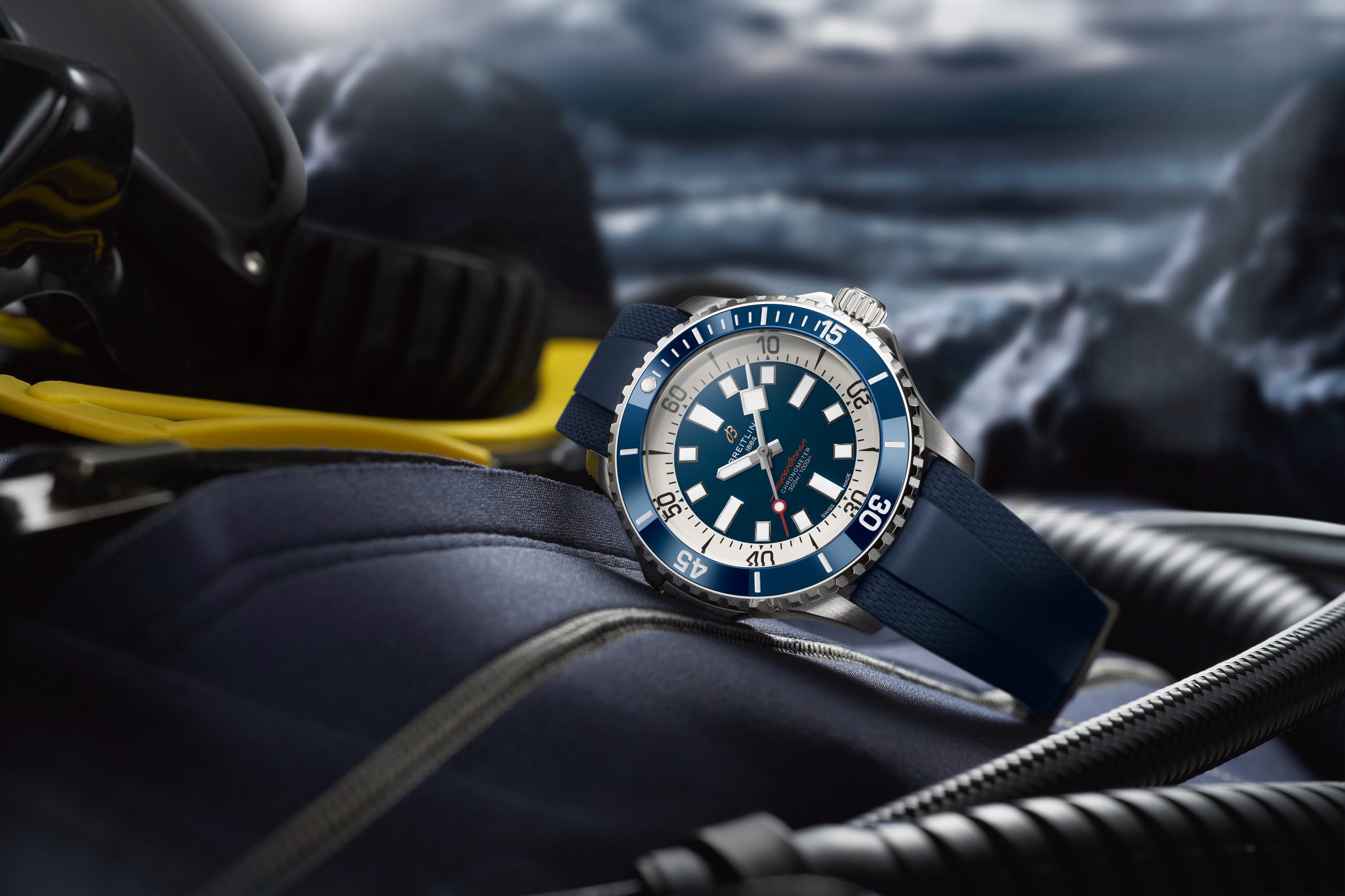 The Breitling Superocean Combines Fun With Zesty Colours
