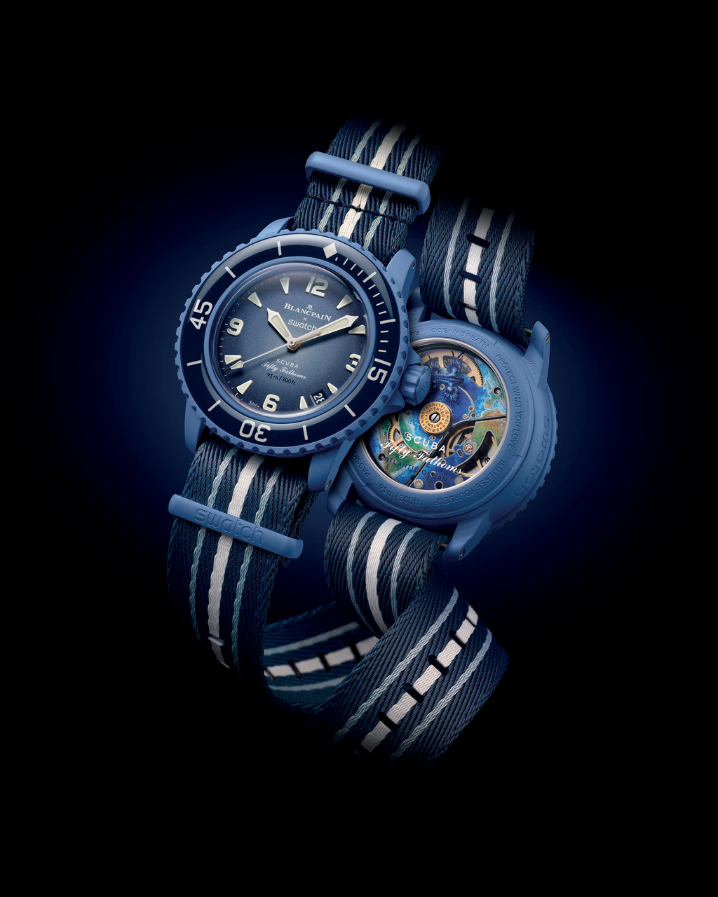 Swatch Unveils the Swatch Bioceramic Scuba Fifty Fathoms as a Tribute to the Blancpain Fifty Fathoms